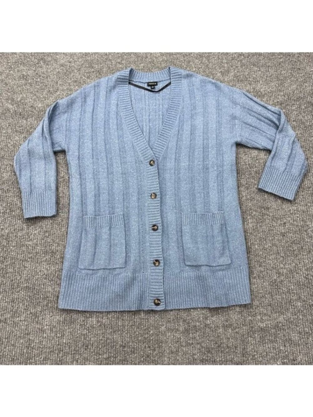Torrid VNeck Boyfriend Cardigan Knit Sweater Ribbed Button Up 44495448 Womens 1X